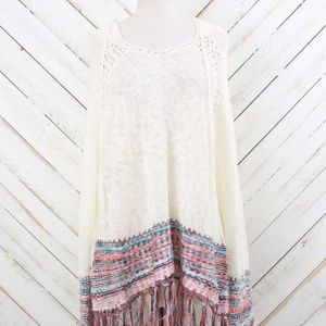 NWOT Altar'd State Multicolored Hooded Sweater